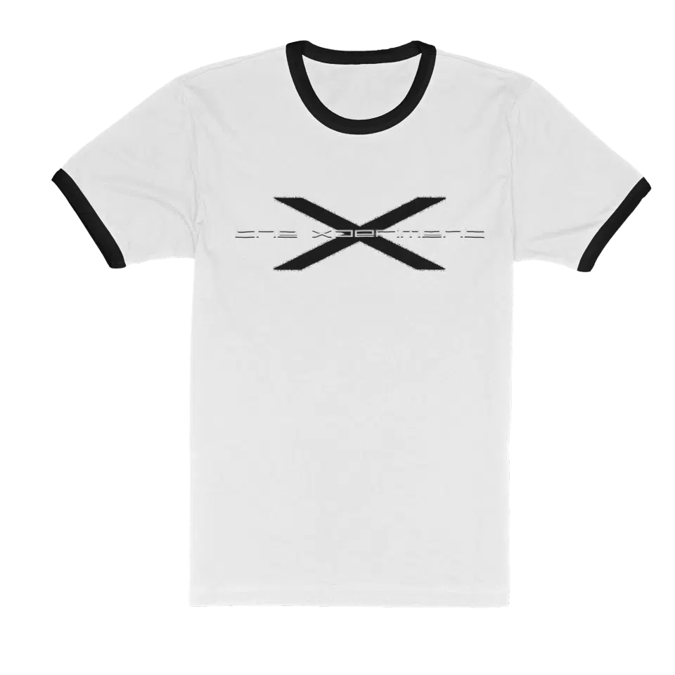 x ringer t shirt (White)