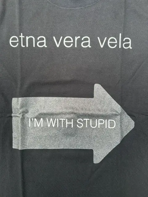 fakemink I'm with stupid Long Sleeve detail image 2