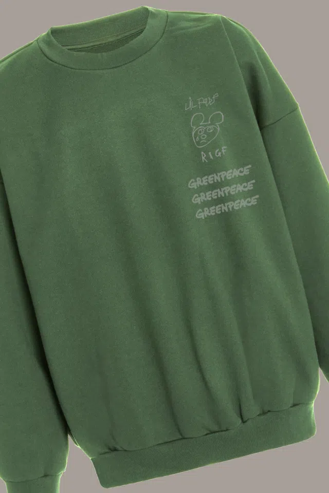 Lil Peep Heavy R.O.O.T Crew (Forest Green) detail image 3