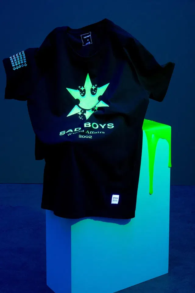 Sad Boys Converse Toxic T-Shirt (Black) detail image 3