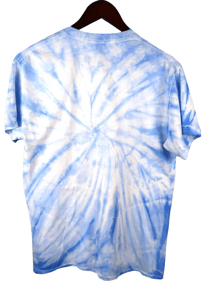 Playboi Carti Die Lit Tour Smiley Face Tee — Blue Tie-Dye detail image 2