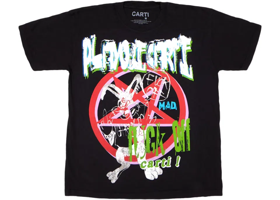 Playboi Carti Fuck Off Tee — Black