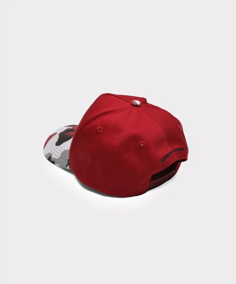 G59 Records G59 Logo Snapback Hat (Burgundy / City Camo) detail image 2