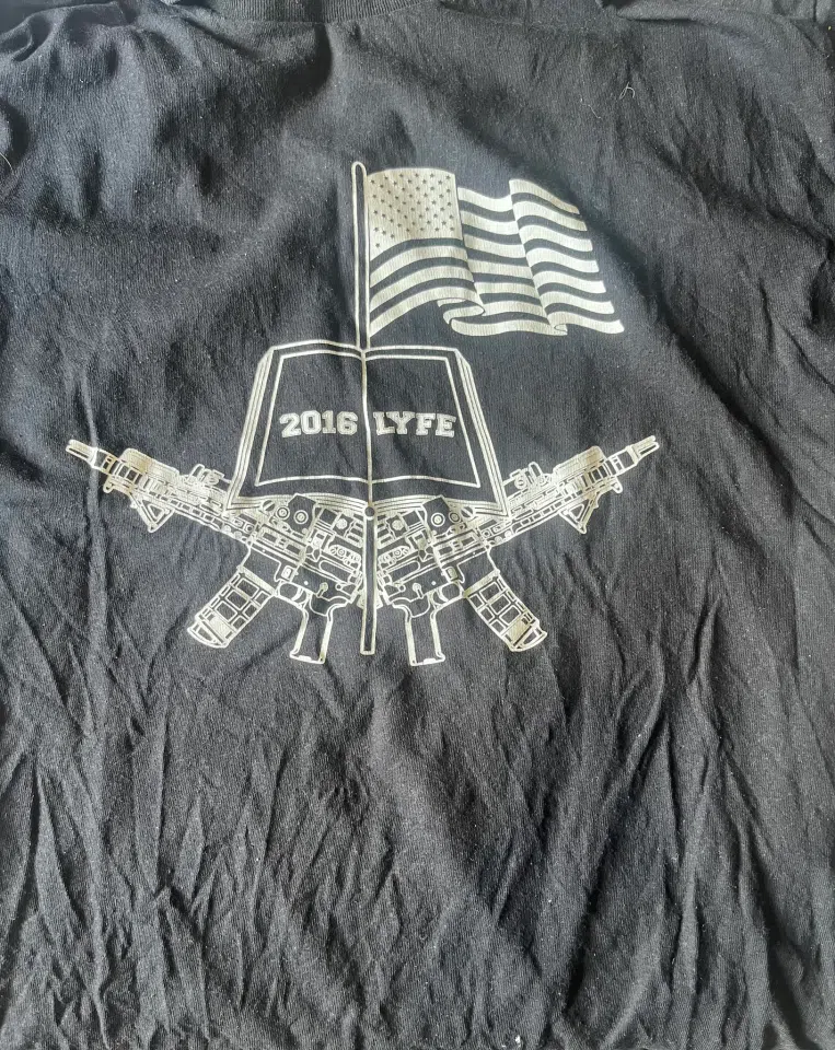 2016LYFE Flag & Rifles T-Shirt (Black)