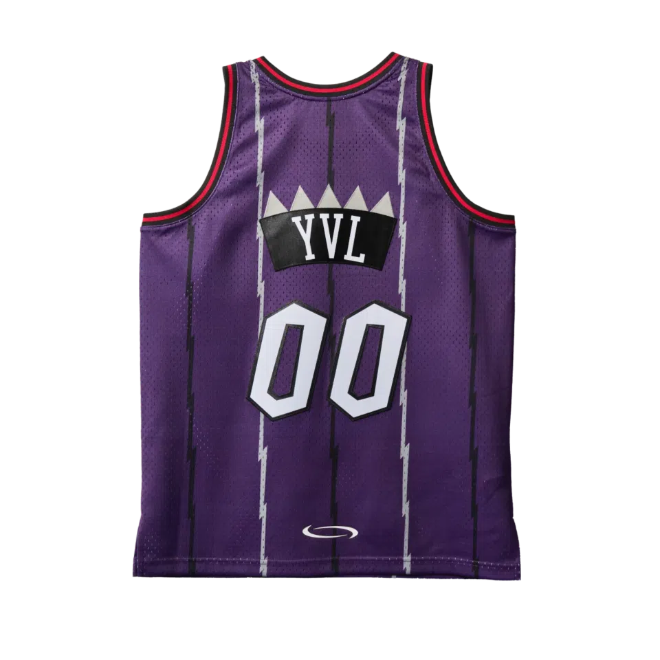 NBA PLAYBOI CARTI X M&N JERSEY TORONTO RAPTORS 1998 (PURPLE) detail image 2
