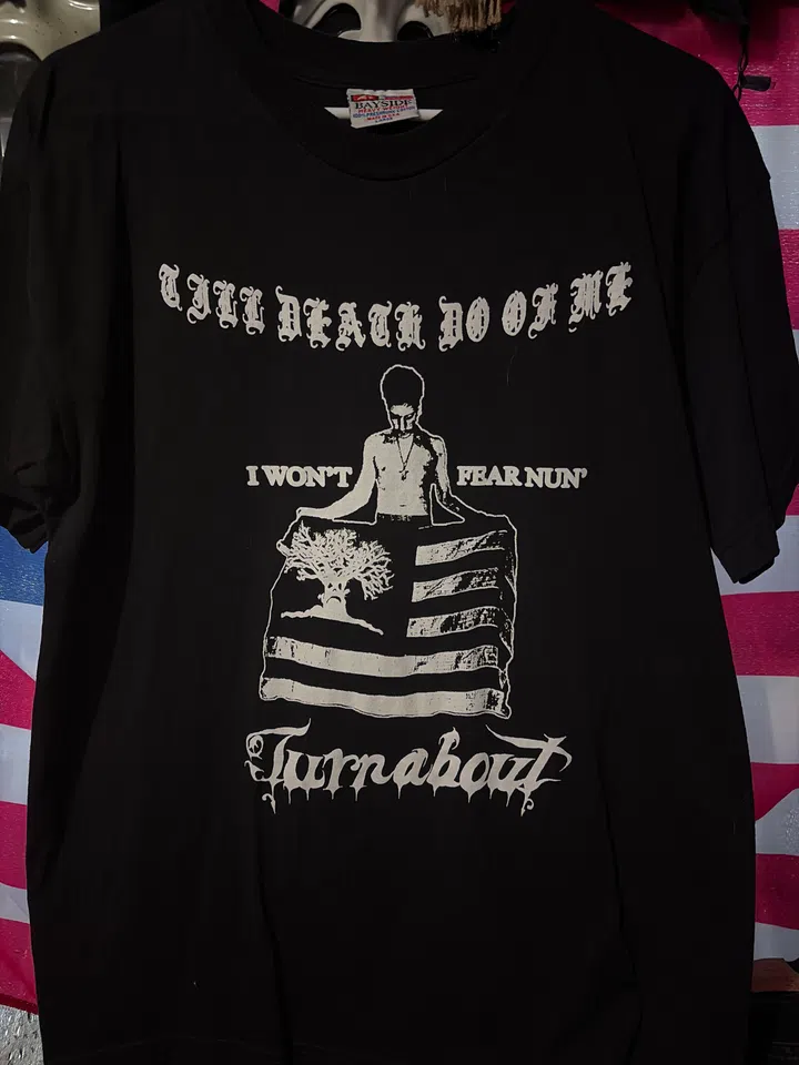 Turnabout Til Death Tee detail image 3