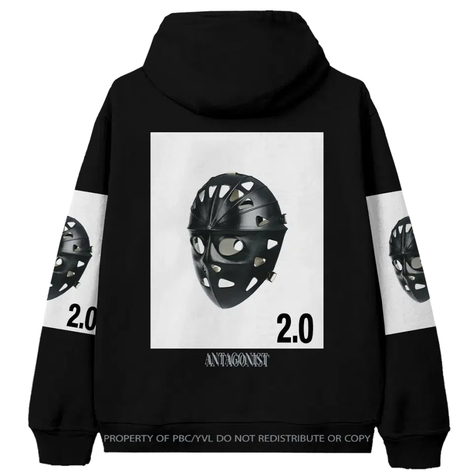 Playboi Carti Antagonist 2.0 Hockey Mask Zip Up detail image 2