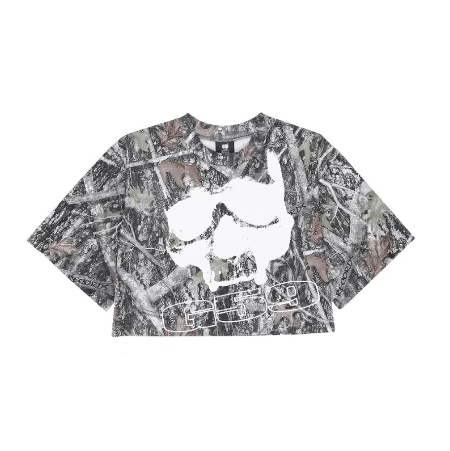 G59 Logo Women's Crop Tee (Camo)