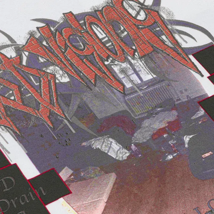 Bladee COLD VISIONS 32 White Tee detail image 3