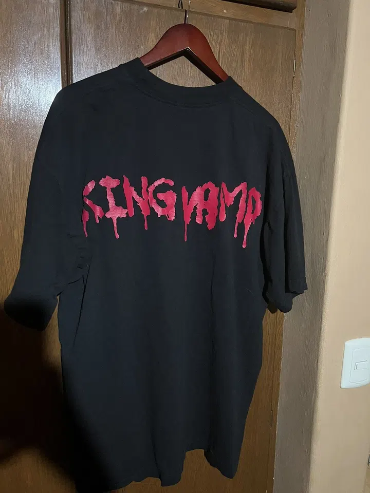 Playboi Carti King Vamp Tour Graphic Tee — Black detail image 3