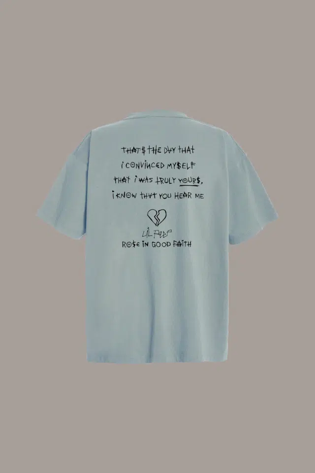 Lil Peep Heavy Brightside Tee (Blue) detail image 2