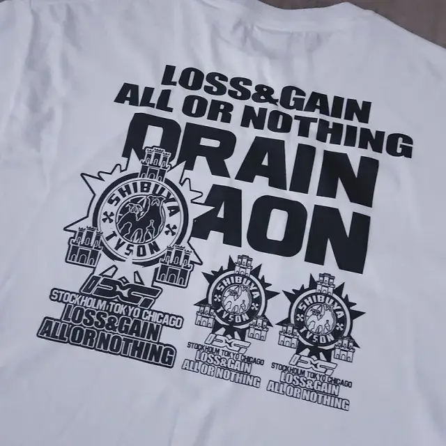 Drain Gang Aon Shibuya Tyson collabo Tee (White) detail image 3