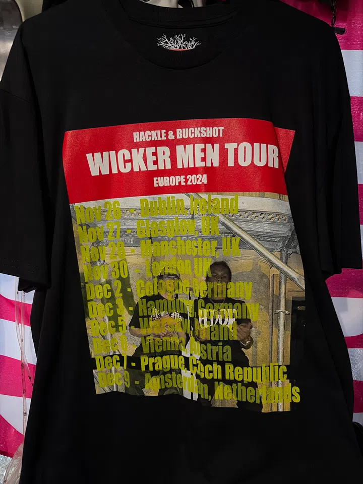 Haunted Mound Wickermen Tour Tee (Red / Yellow) detail image 3