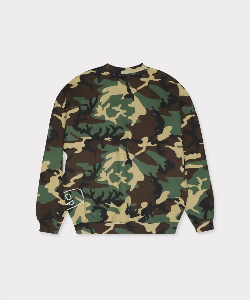 G59 Records G59 Logo Crewneck (Woodland Camo) detail image 2