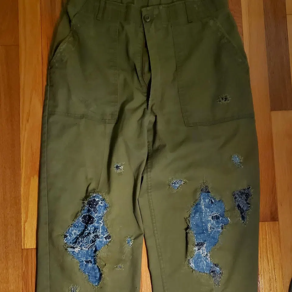 JJ VALHALLA Home made boro using indigo dyed hemp detail image 5