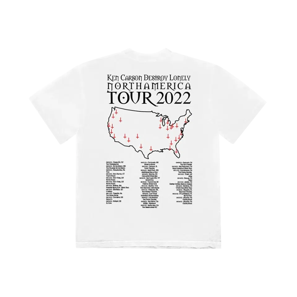 Ken Carson I DON'T TRUST FORGIVE OR FORGET T-SHIRT (WHITE) detail image 2