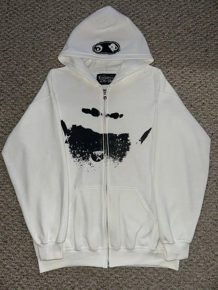 Teen X Zip-Up Hoodie (White)