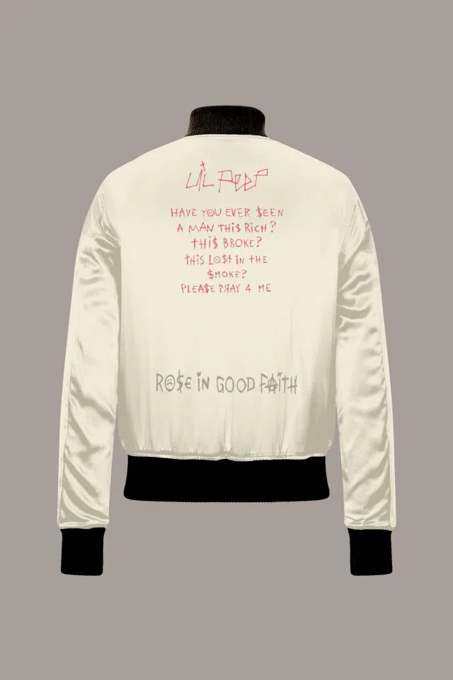 Lil Peep High School Bomber (Sand) detail image 2