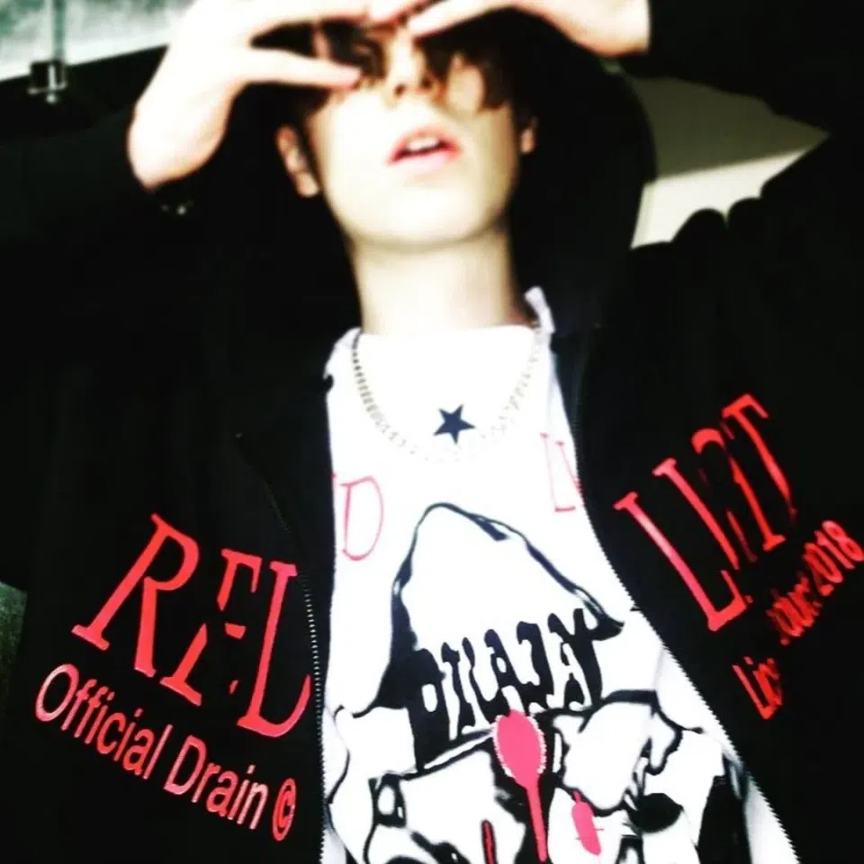 Bladee Red Light Hoodie detail image 5