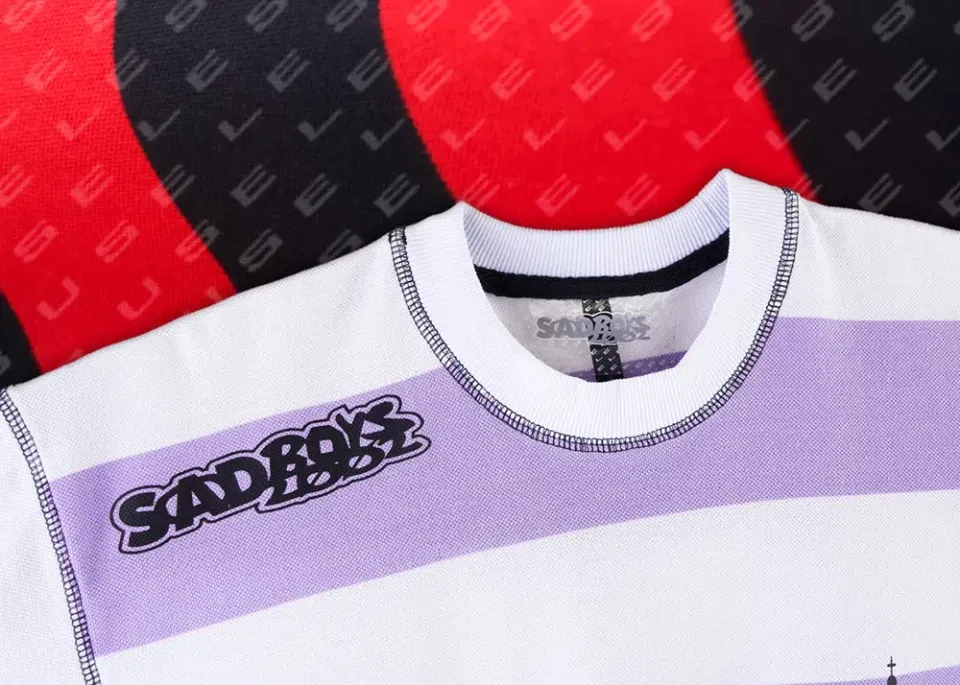 Sad Boys SBG T-Shirt 008 (White/Purple) detail image 3