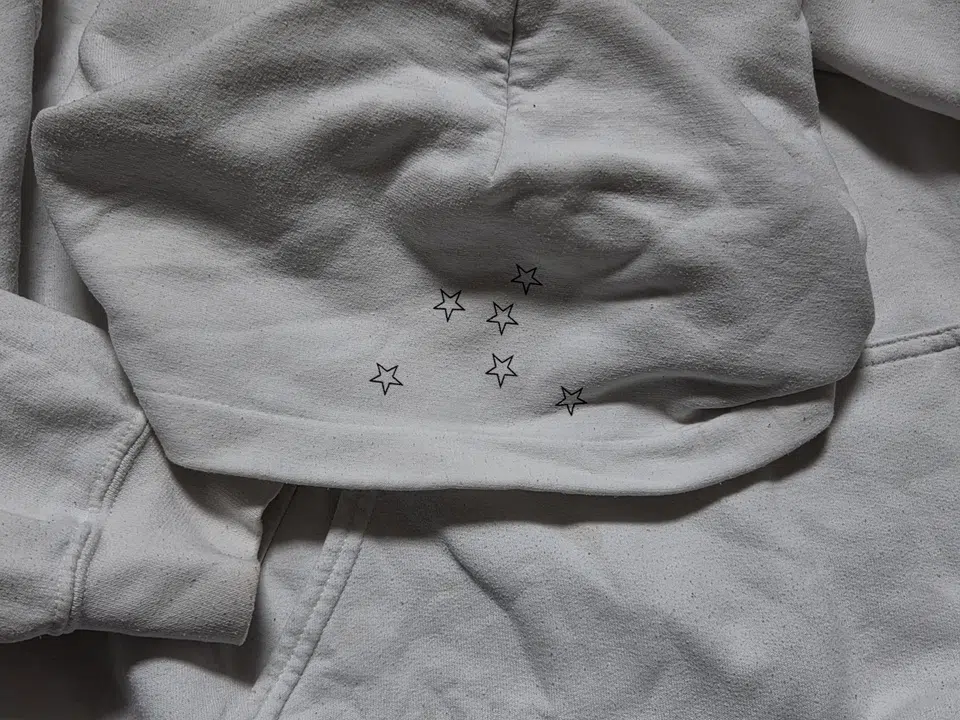 Yung Lean Warlord Hoodie (White) detail image 5