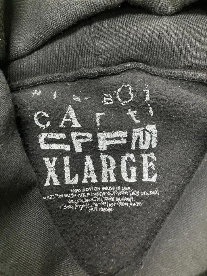 CPFM x Playboi Carti 4 WLR King Vamp Hoodie — Black detail image 3