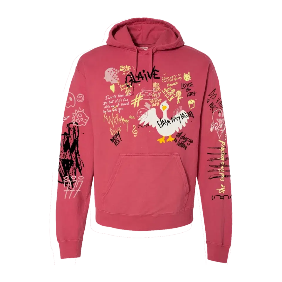 Glaive Red Sketch Hoodie