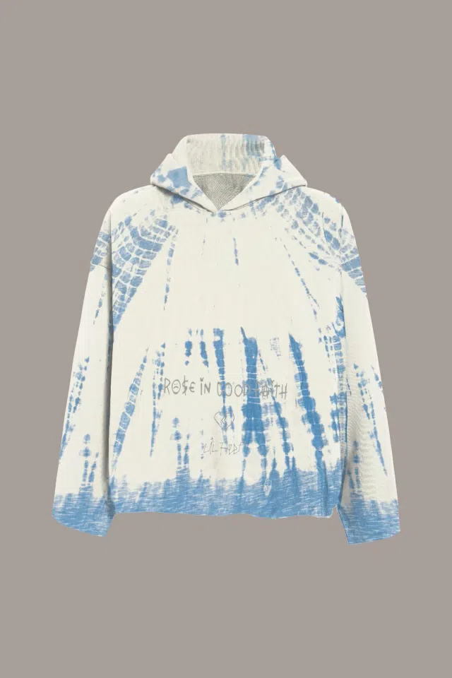 IDGAF Raw Hoodie (Shibori)
