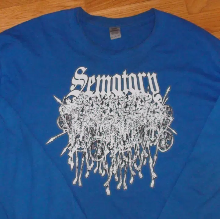 Sematary Skellingtons Long Sleeve (Blue / White) detail image 4