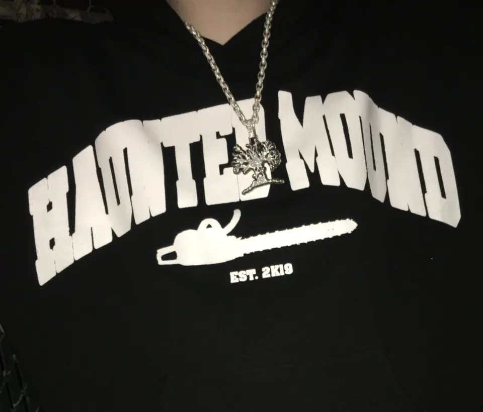 Haunted Mound College Hoodie detail image 4