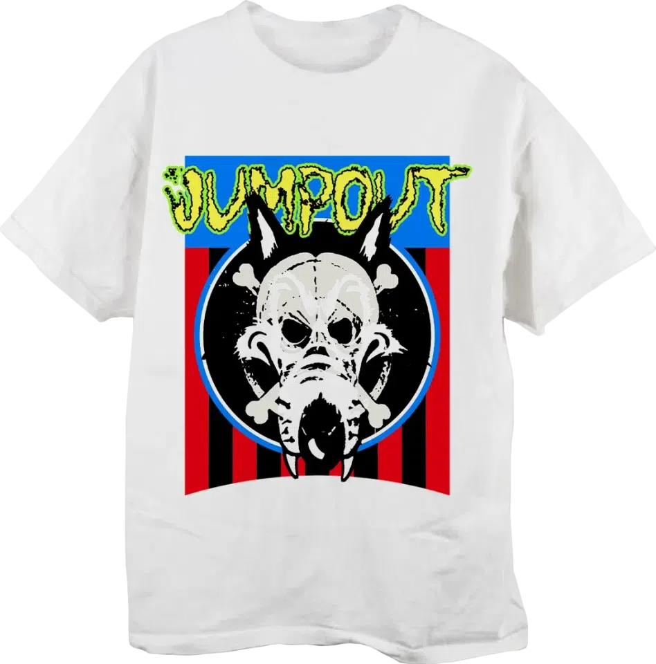 25 Jumpout Dog EU White Tour Tee
