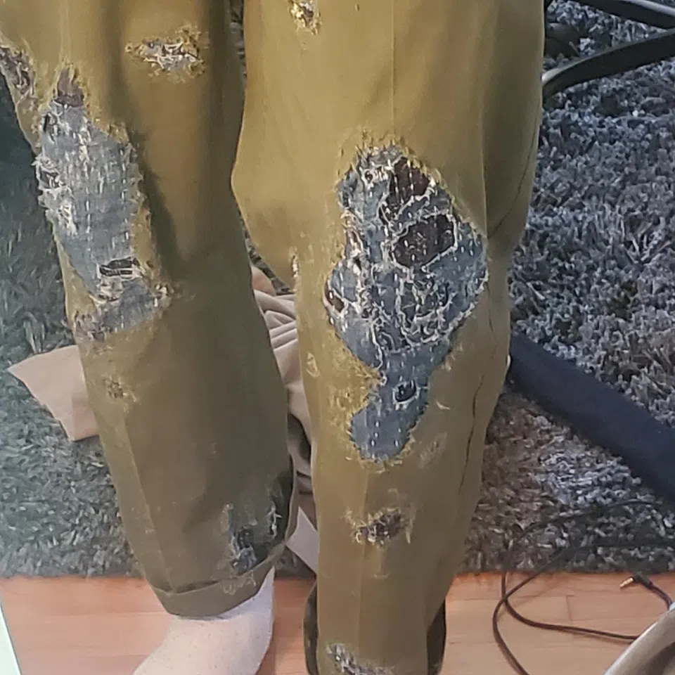 JJ VALHALLA Home made boro using indigo dyed hemp detail image 2