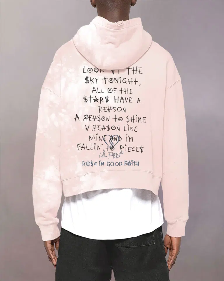 Lil Peep Gimme Time Heavy Cropped Hoodie detail image 2