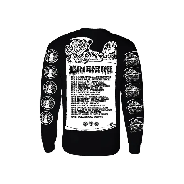 Haunted Mound Death's Wagon Tour Long Sleeve detail image 2