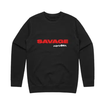 The Kid LAROI Savage Crewneck Black