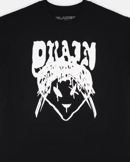 Drain Gang Drain / Strawberry Alien Tee (Black/White) (EU) detail image 3