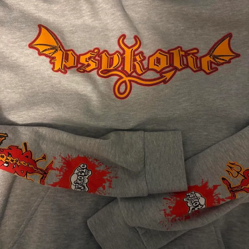 OsamaSon Grey Psykotic USA Tour Hoodie detail image 2