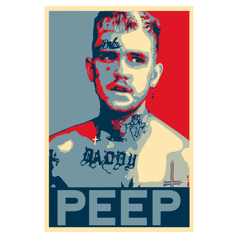 Lil Peep PEEP Portrait Poster