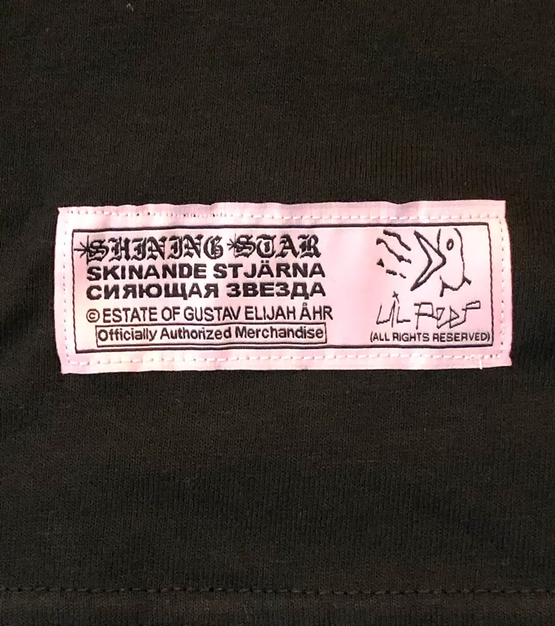 Lil Peep 11-1 Reflective Ink Black Hoodie detail image 5
