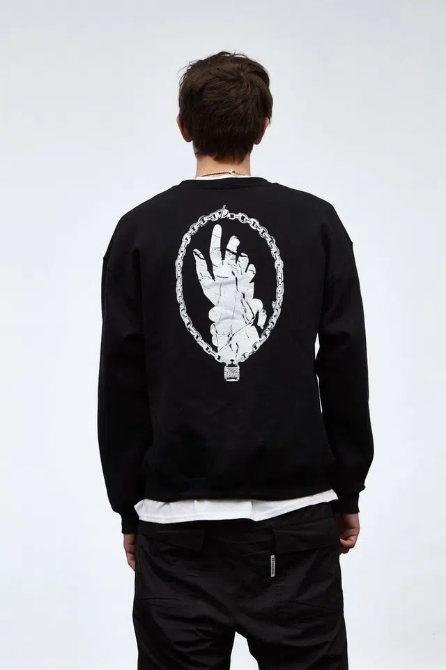 Sad Boys SBE CREWNECK 001 (BLACK) detail image 2
