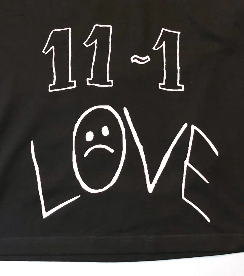 Lil Peep 11-1 Reflective Ink Black Short Sleeve detail image 3