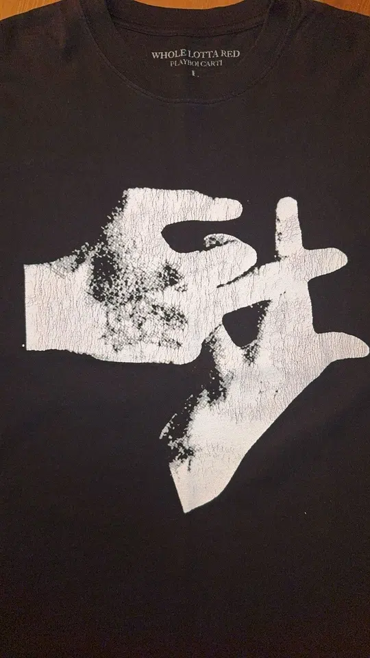 Playboi Carti Hands Tee — Black detail image 2