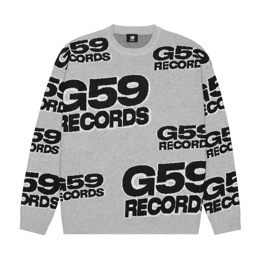 G59 Corporate Logo Knit Sweater (Grey)