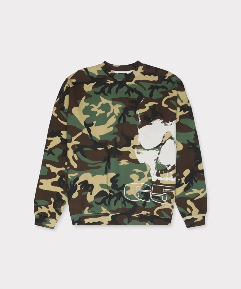 G59 Logo Crewneck (Woodland Camo)