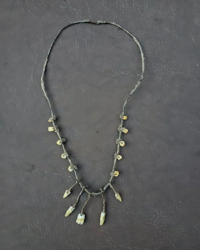 JJ VALHALLA Human Teeth Scarecrow Toothtaker Necklace detail image 2