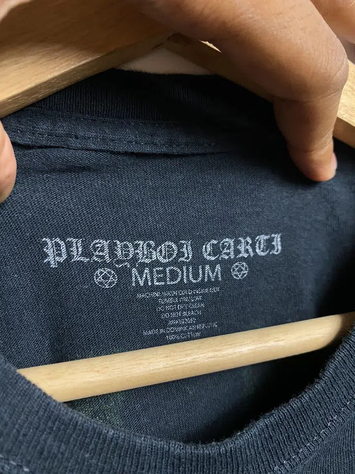 Playboi Carti Neon Tour Butterfly Tee (Black) detail image 4