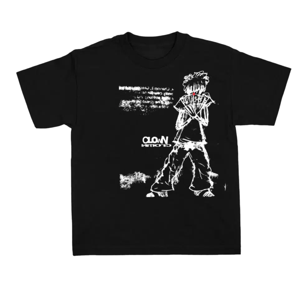 Black Clown Money Spread T Shirt