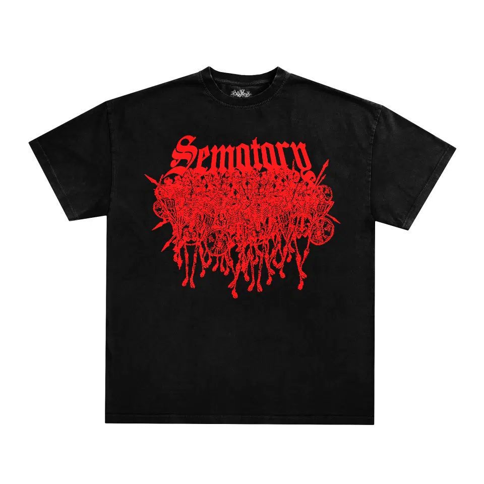 Sematary Logo Tee (Black / Red)