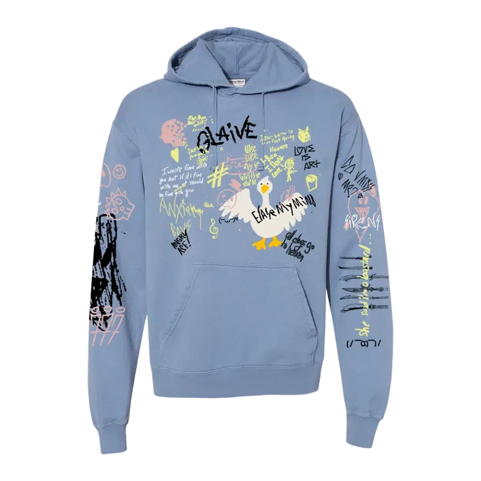 Glaive Blue Sketch Hoodie