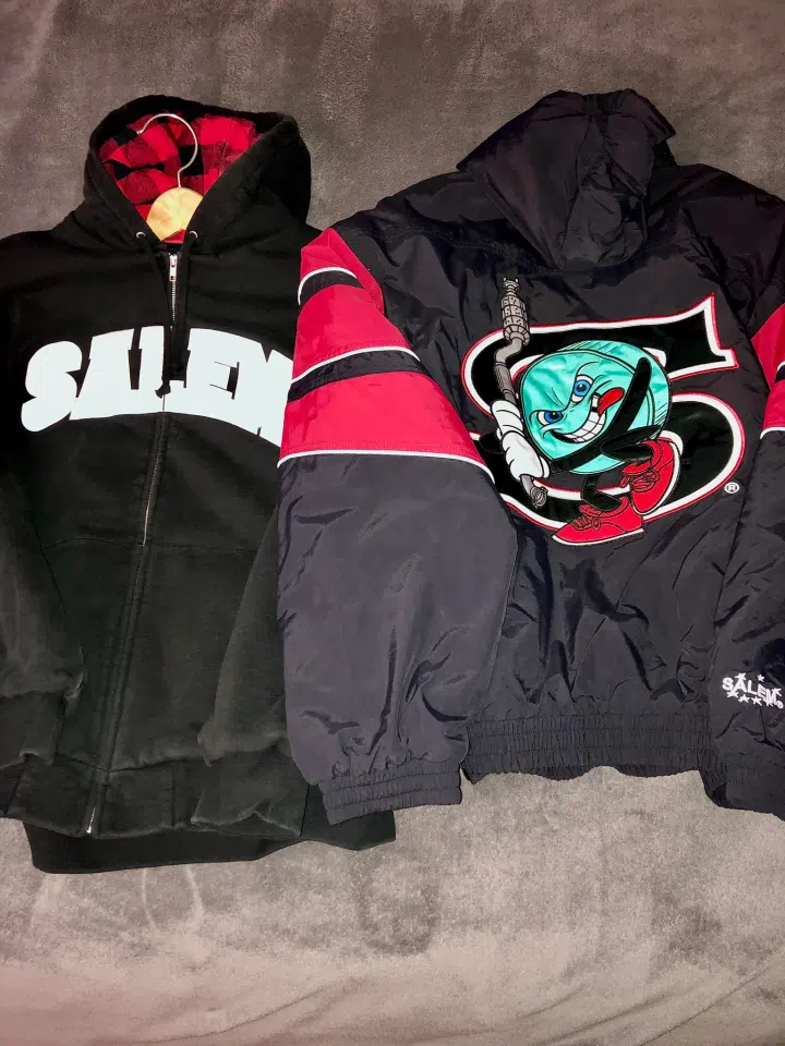 Supreme/SALEM Zip Up Hooded Sweatshirt (Black) detail image 5